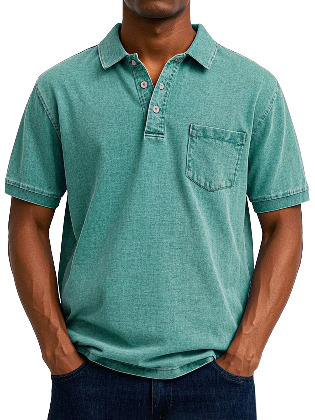 Heren - Polo Tshirt - Verstevigde Naden - Katoenmix