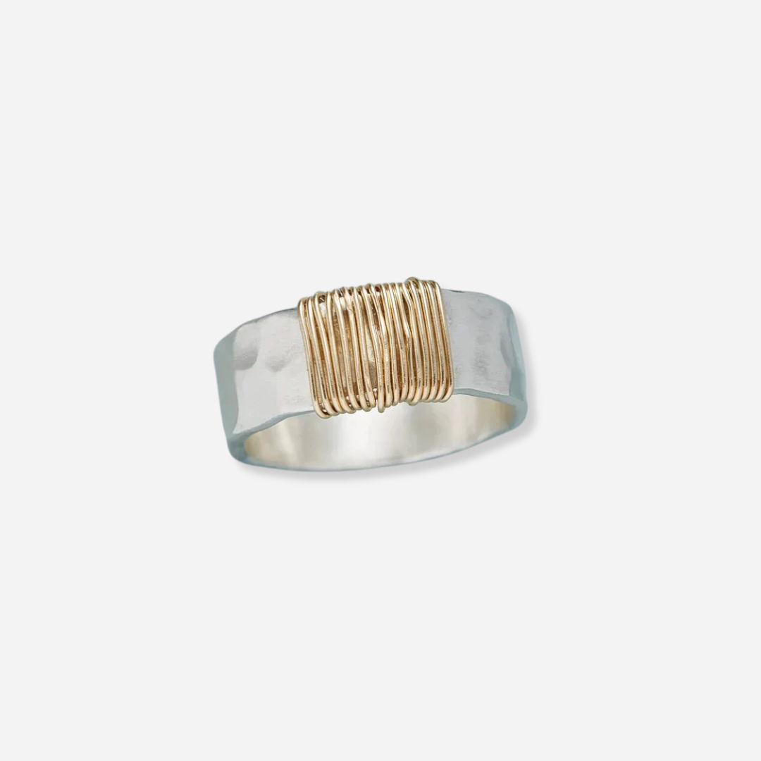 Ring - Vintage Stijl - Steen & Parel - Zilver & Goud - Tijd voor Stijl