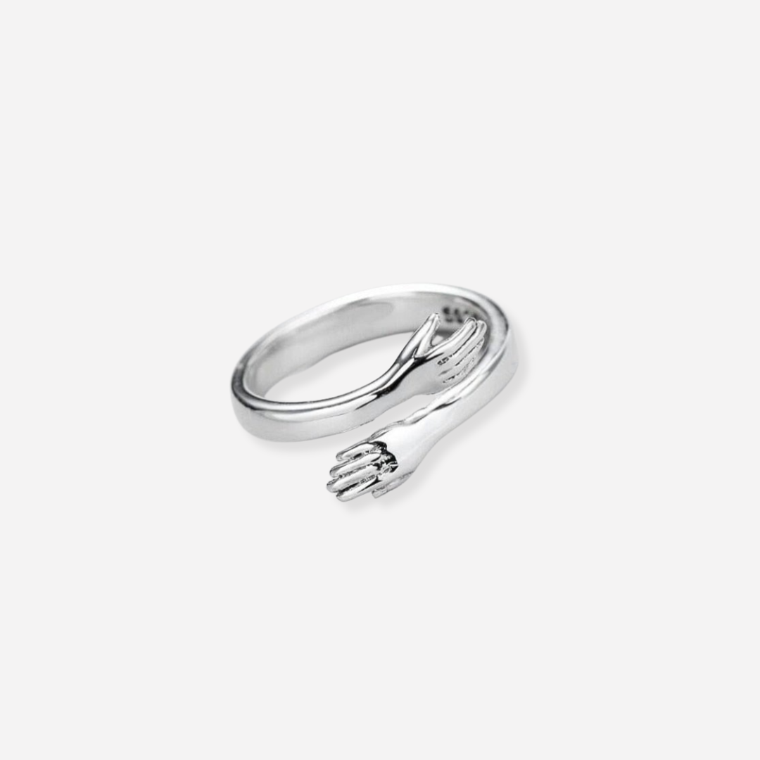 Ring - Verstelbaar & Knuffel Stijl - Zilver - Tijd voor Stijl