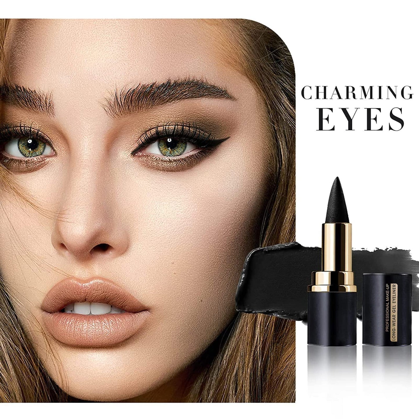 Eyeliner - Matte Sneldrogende Geltextuur - Waterdicht en Langhoudend