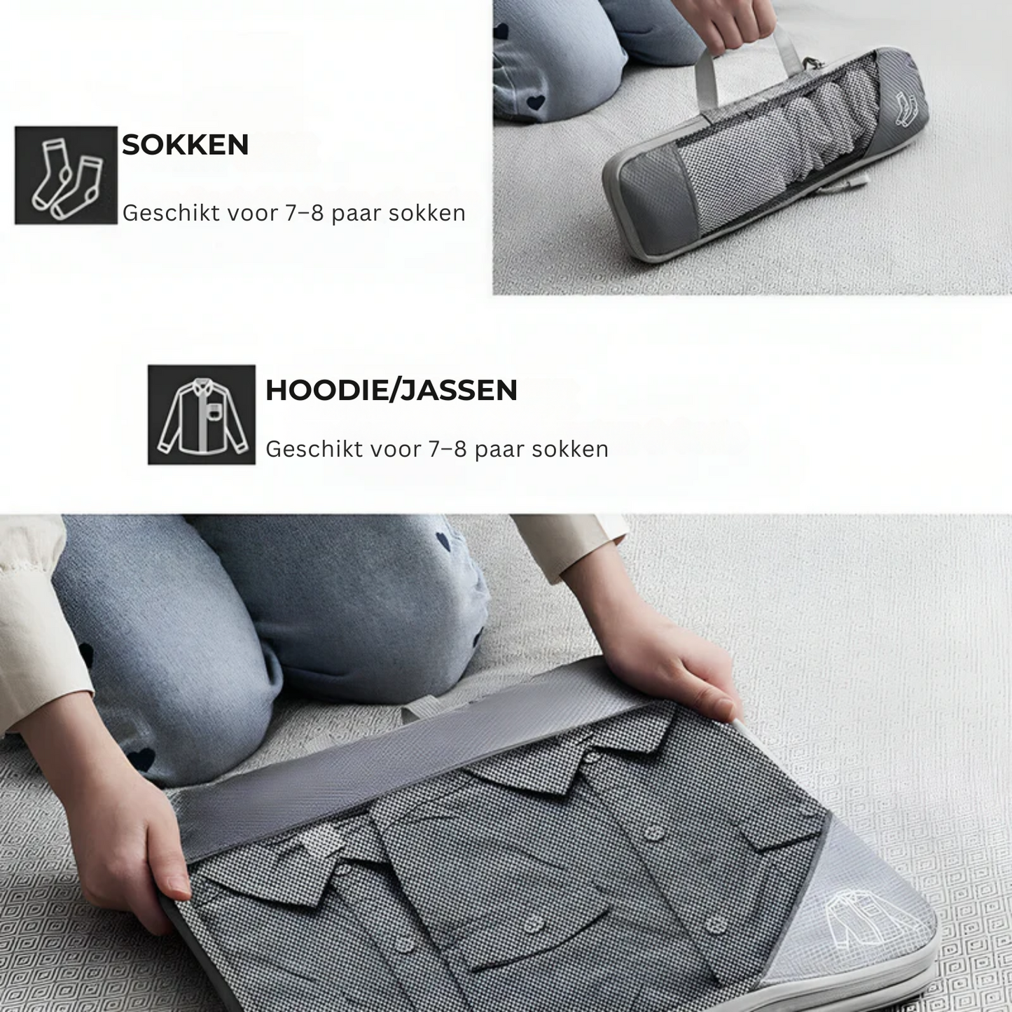 Compressie Reisset - Slim opbergen