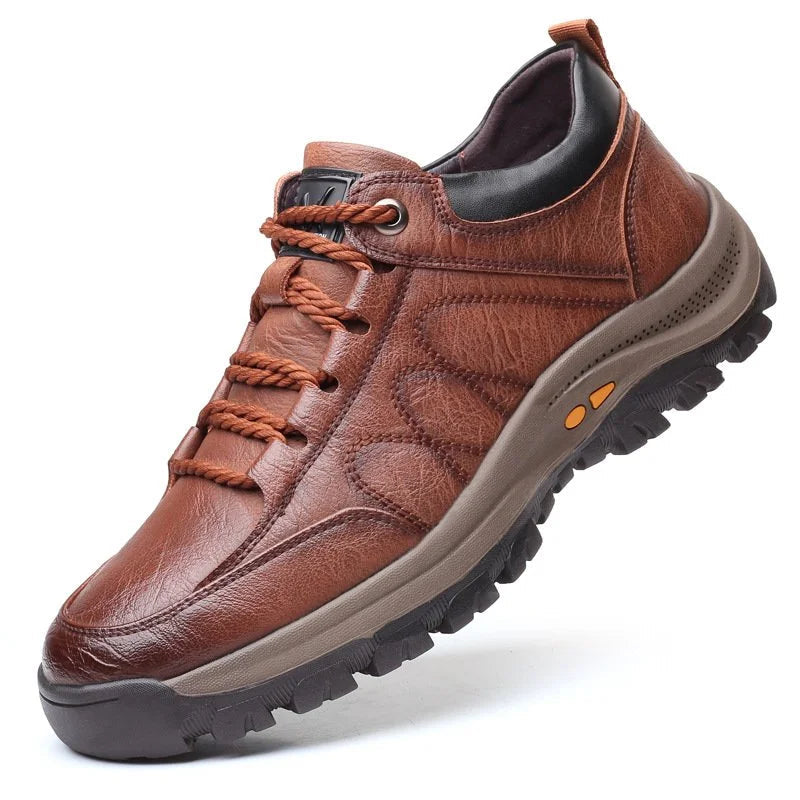 Heren - Casual Veterschoenen - Waterdicht en Hoogtegevend - Kunstleer - Tijd voor Stijl