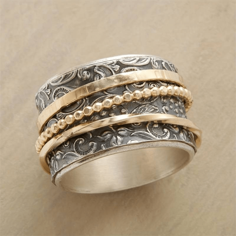 Ring - Vintage Stijl - Antiek - Goud & Zilver - Tijd voor Stijl