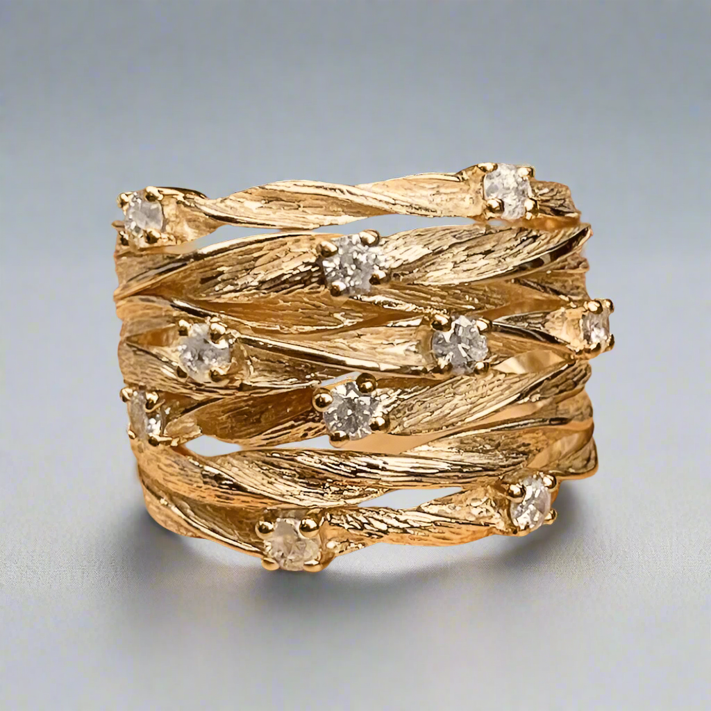Ring - Vintage Stijl - Elegant Design - Goud - Tijd voor Stijl