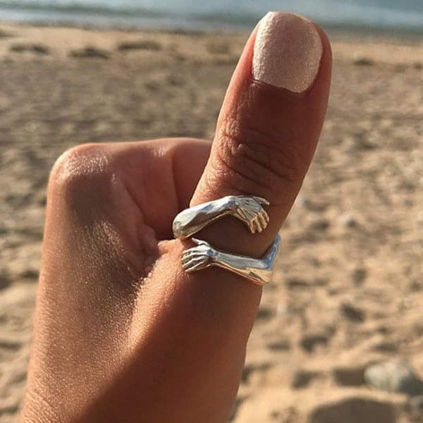 Ring - Verstelbaar & Knuffel Stijl - Zilver - Tijd voor Stijl