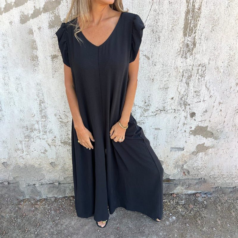 Damesjumpsuit - V-hals - Luipaardprint - Polyester - Tijd voor Stijl
