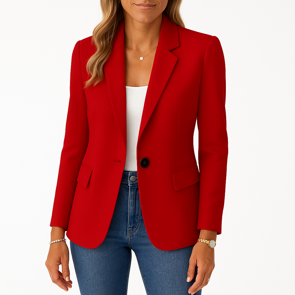 Blazer Dames - Getailleerd Model - Reverskraag En Knoopsluiting - Polyester - Tijd voor Stijl