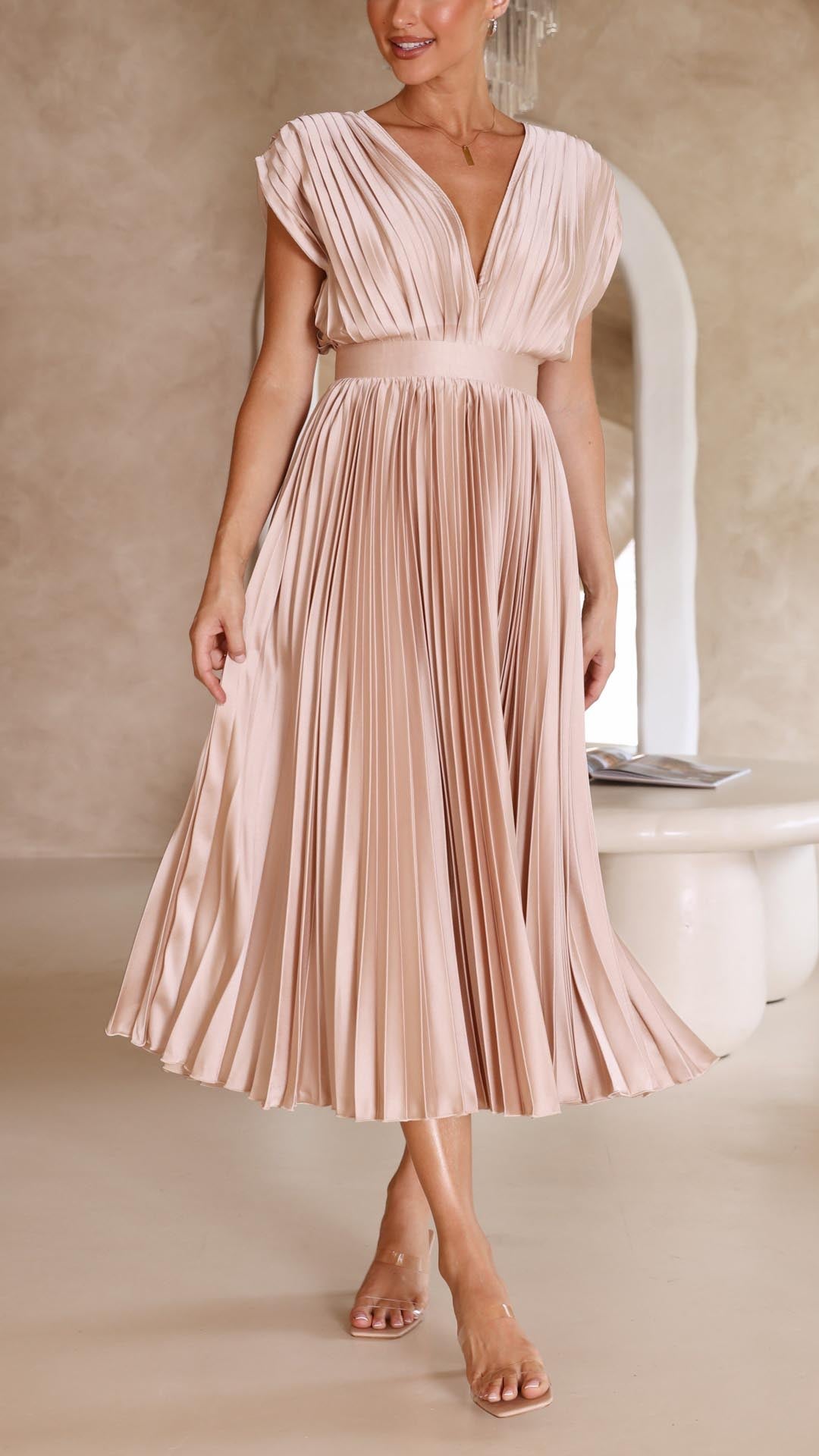Chique Damesjurk - Geplooid - Elegant - Polyester - Tijd voor Stijl