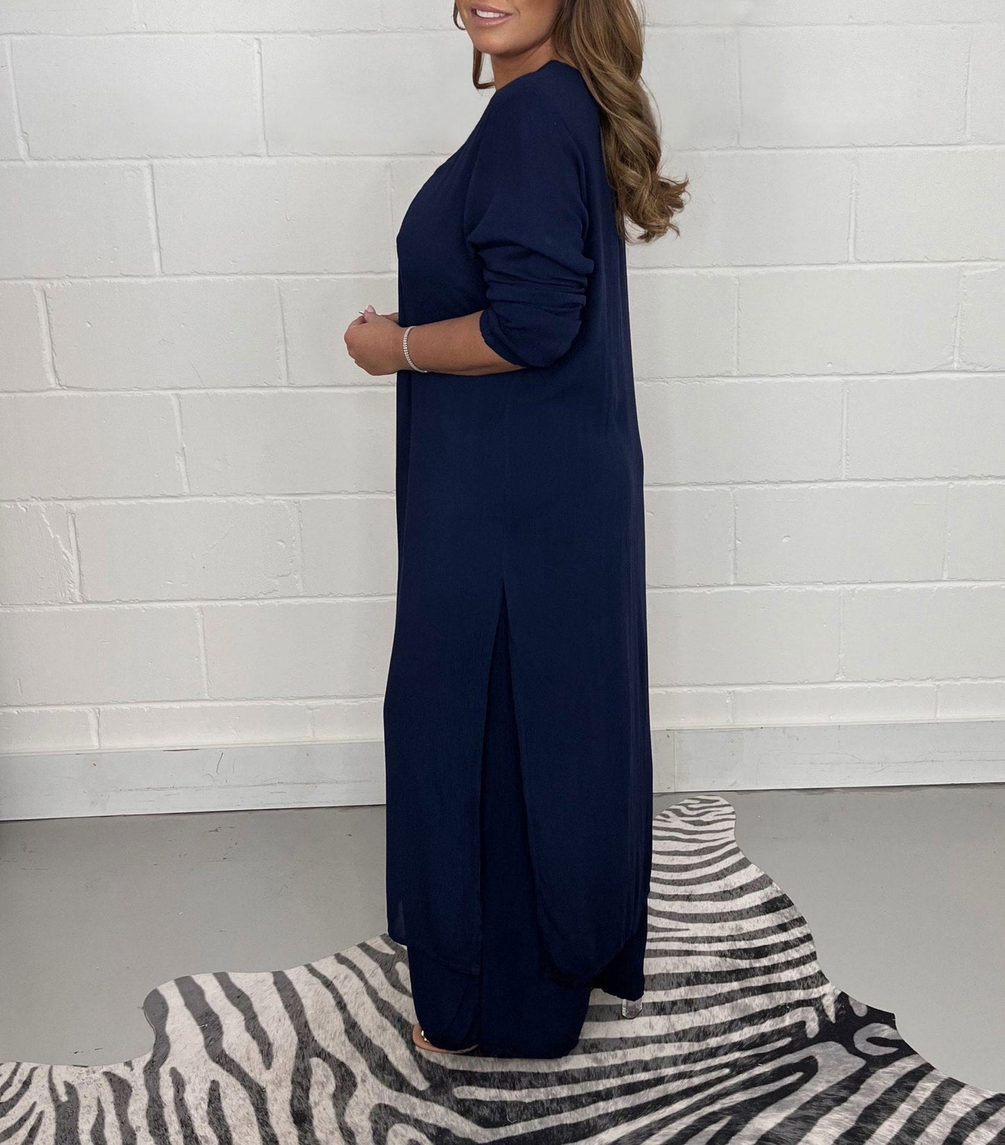 Dames Set - V-Hals Jurk - Elastische Taille Broek - Tweedelig - Tijd voor Stijl