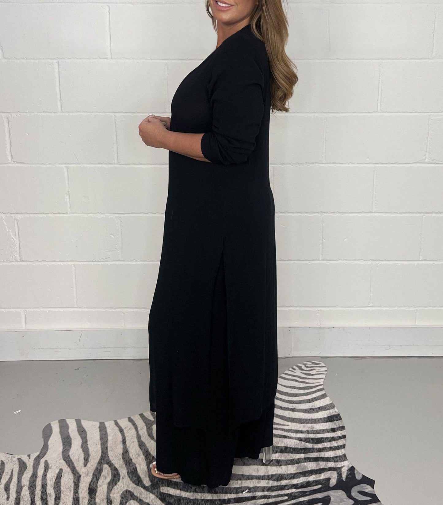 Dames Set - V-Hals Jurk - Elastische Taille Broek - Tweedelig - Tijd voor Stijl