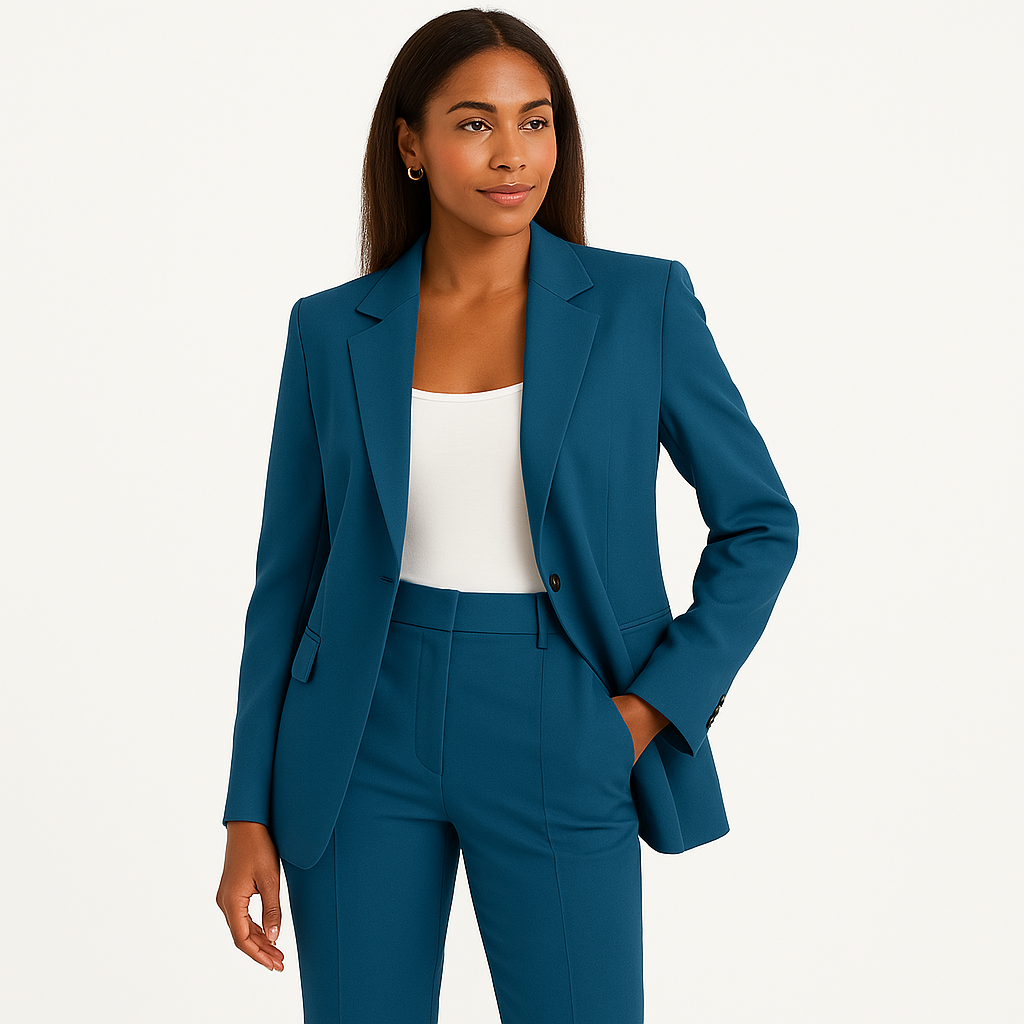 Damesblazer - Losvallend Model - Enkele Knoopsluiting - Polyester - Tijd voor Stijl