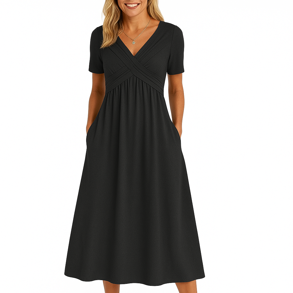 Damesjurk - Zomerjurk Dames - Elegante Twistdetail - Viscose - Tijd voor Stijl