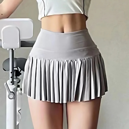 Sportbroek Dames Kort - Hoge Taille - Hardlopen Skort - Polyester - Tijd voor Stijl