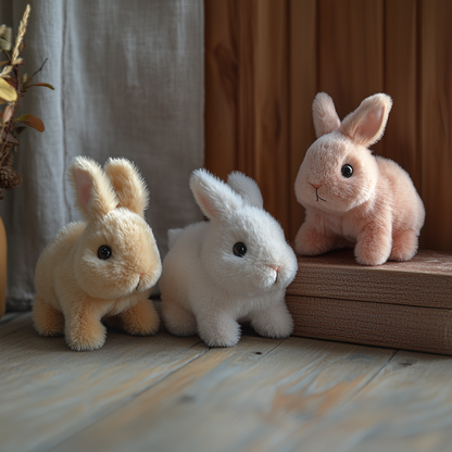 Pluchen Knuffel Konijn - Realistisch Design - Zacht Hoogpolig Pluche